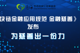 慈海基金会参编的《区块链金融应用规范 金融慈善》在京发布